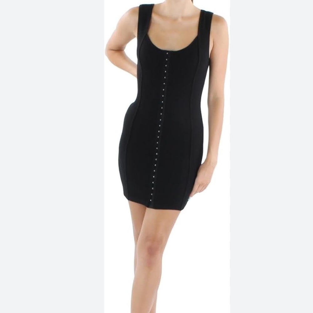 BB Dakota Black Women's Eyelet Knit Dress NWT Sexy Black